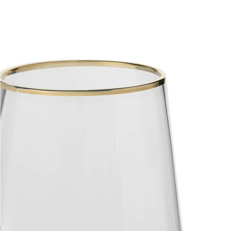 Argos Home gold rim hi-ball glasses set of 4 (British brand)