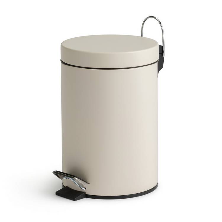 Habitat pedal bin cream 3 litre (British brand)