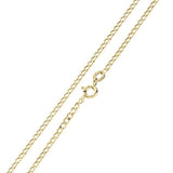 Argos Revere 9ct Yellow Gold Curb Chain Necklace 18 Inch- Buy online at McGrocer