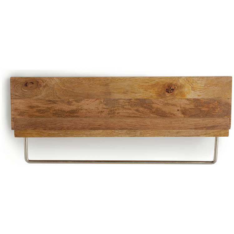 Habitat wall shelf and towel rail neutral 18x18cm, UK version