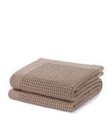 Harrods Hamam Dione Cotton Knitted Throw 130cm x 180cm- Buy online at McGrocer