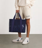 Harrods medium cotton logo tote bag, UK version