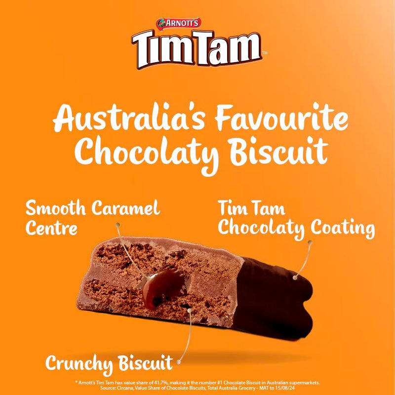 Arnott's Tim Tam Chewy Caramel biscuits 175g, imported from the UK