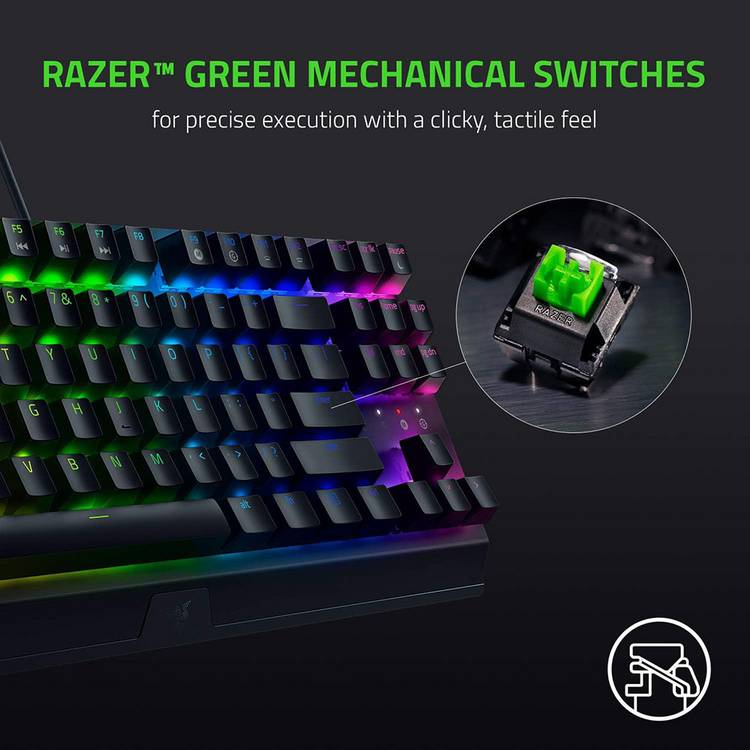 RAZER BlackWidow V3 TKL gaming keyboard, imported from the UK