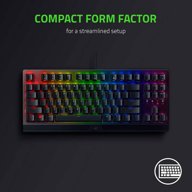 RAZER BlackWidow V3 TKL gaming keyboard, imported from the UK