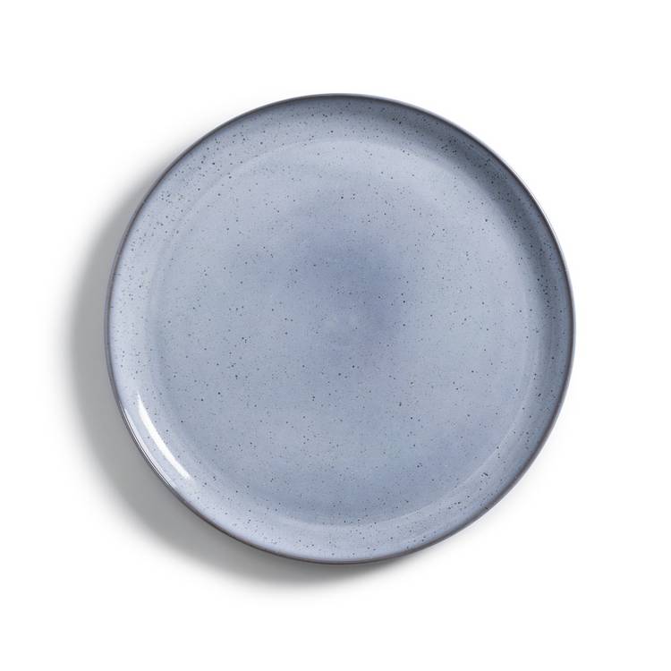 Habitat Evora blue stoneware dinner plates 28cm - British product