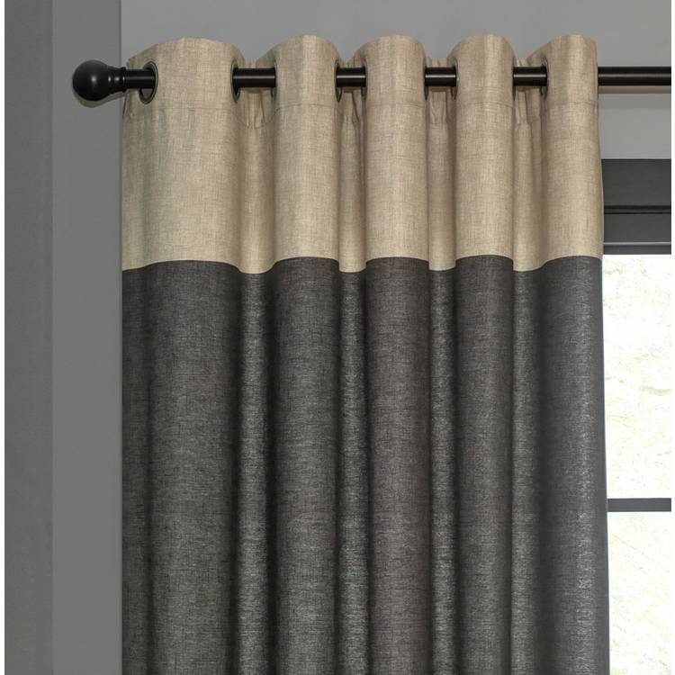 Habitat eyelet curtains charcoal 117x137cm, UK version