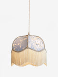 Shabby Chic Blue Josephina cotton lampshade 31cm, UK version