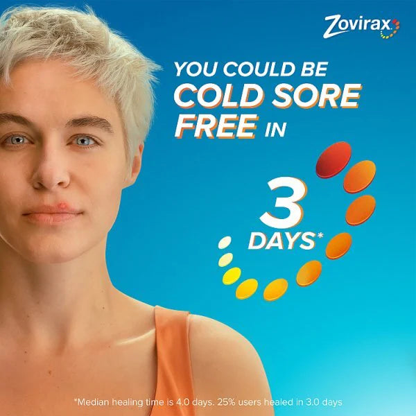 Zovirax cold sore cream Aciclovir 2g pump (British brand)