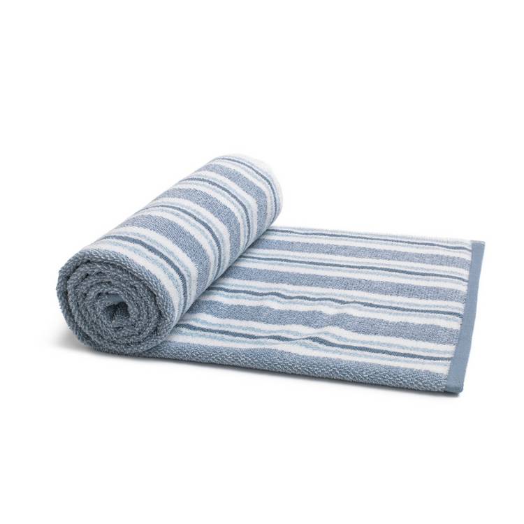 Habitat coastal tufted stripe bath towel 70x130cm (British brand)
