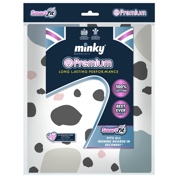 Minky Smart Fit premium ironing board cover 125x45cm - British product