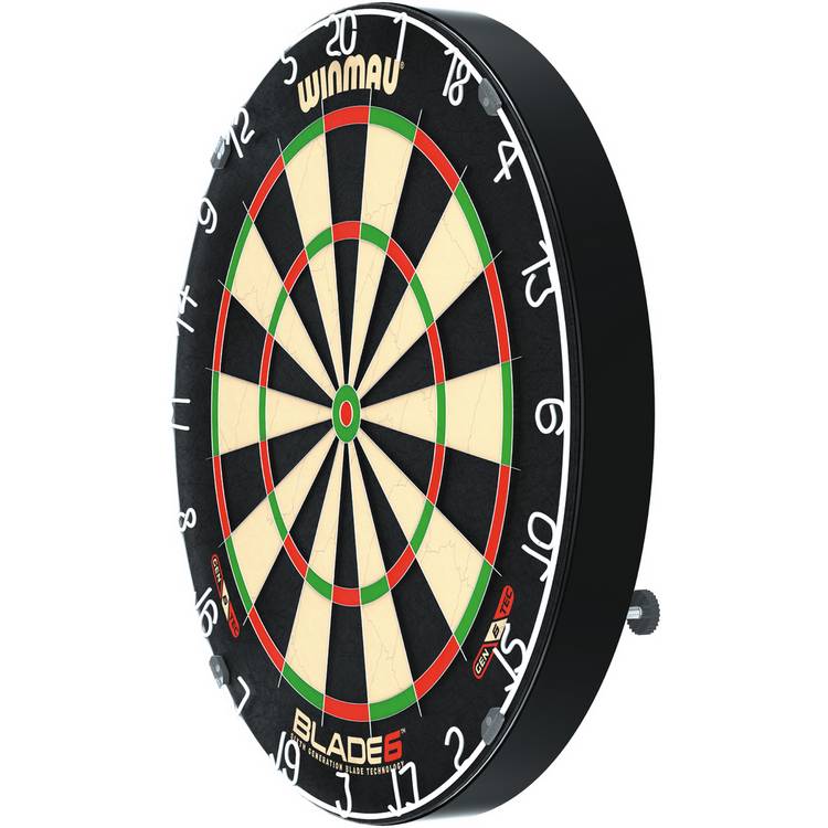 Winmau Blade 6 Championship dartboard set with cabinet (British brand)