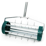 McGregor manual lawn aerator with steel tines - British product