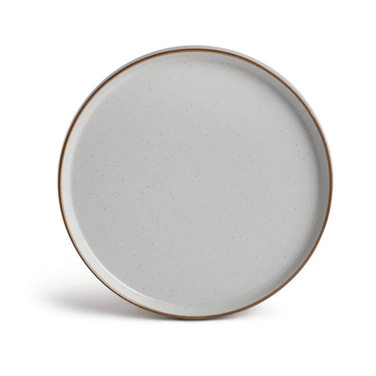 Habitat grey speckled side plates set of 4 21.3cm, imported from the UK