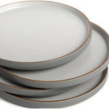 Habitat grey speckled side plates set of 4 21.3cm, imported from the UK