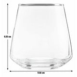 Argos Home set of 4 gold rim tumblers 354ml - British product
