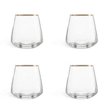 Argos Home set of 4 gold rim tumblers 354ml - British product