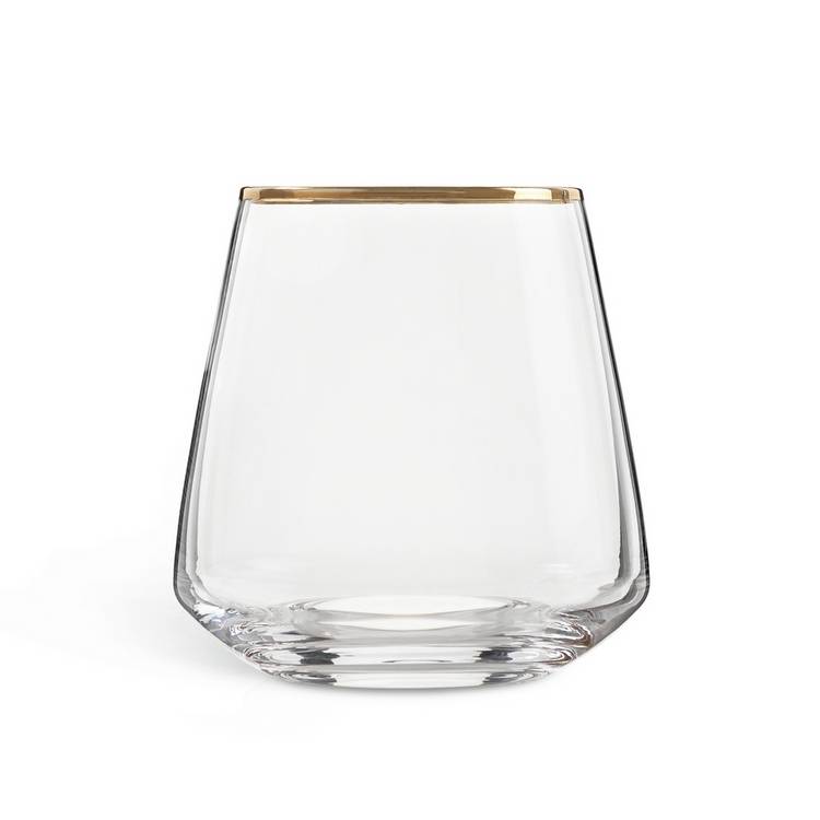 Argos Home set of 4 gold rim tumblers 354ml - British product
