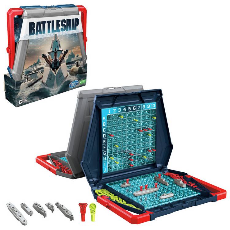 Hasbro Gaming Battleship board game portable cases - British product