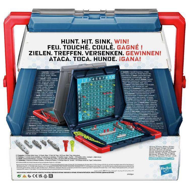 Hasbro Gaming Battleship board game portable cases - British product