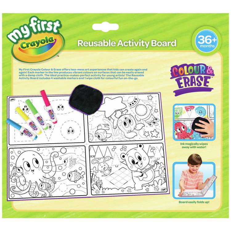 Crayola Colour and Erase activity board (British brand)