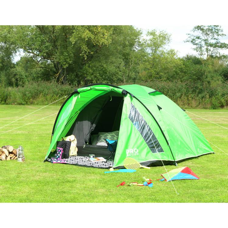 Pro Action 4 person dome camping tent, UK version