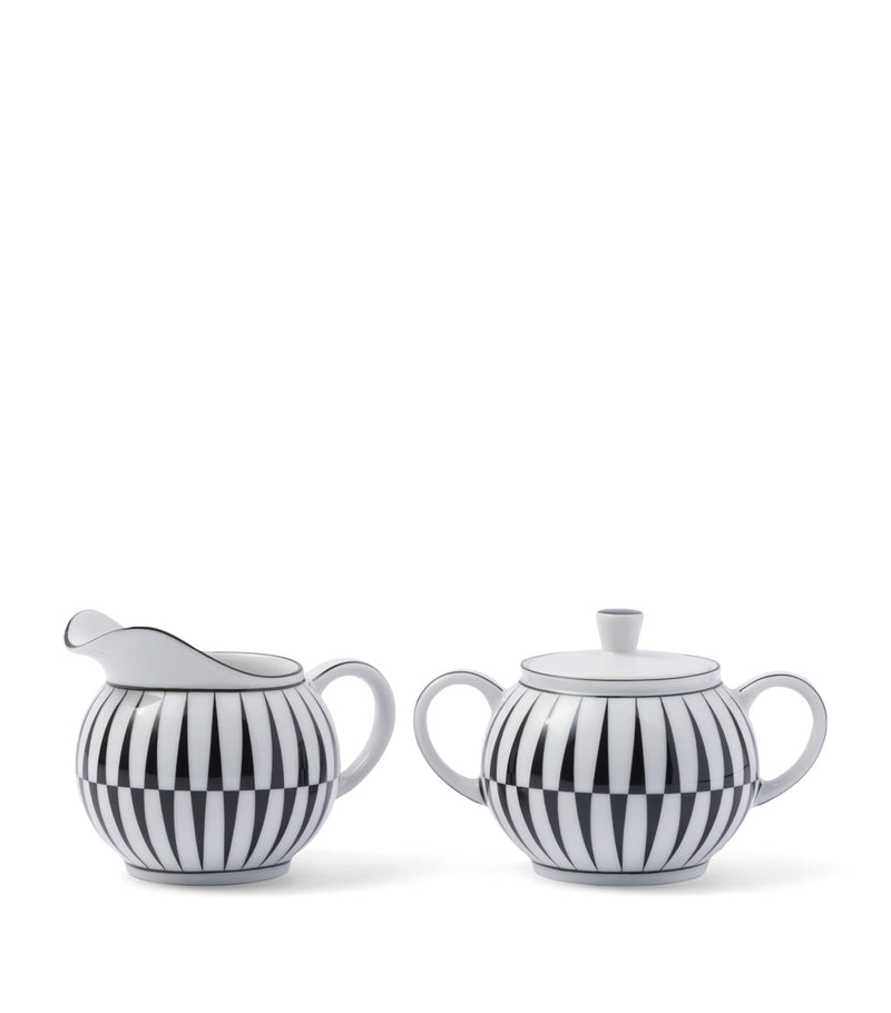 Prada Stripes creamer jug and sugar pot set, imported from the UK