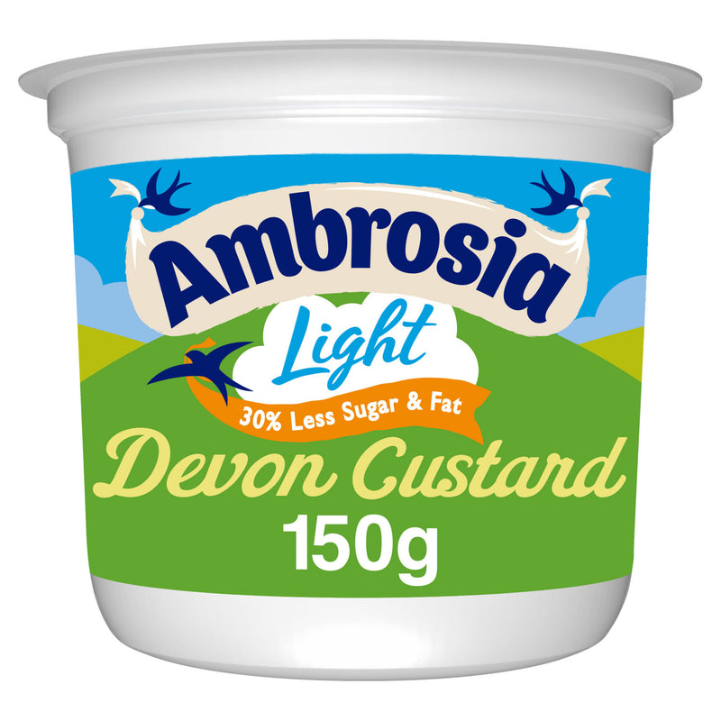 Ambrosia Light Low Fat & Reduced Sugar Custard Pot 150g - British product