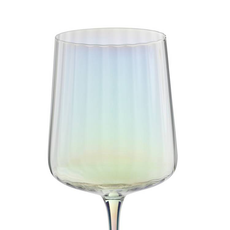 Habitat iridescent flute wine glasses set of 4, imported from the UK