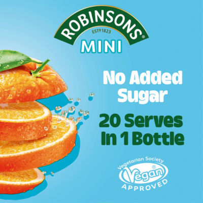Robinsons Mini Orange On-The-Go squash 66ml (British brand)