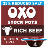 ASDA Oxo Reduced Salt Rich Beef Stock Pots 4 x 20g- Buy online at McGrocer