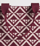 Harrods geometric tote bag, 100% cotton, UK version