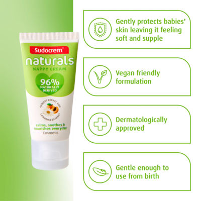 Sudocrem Naturals nappy cream 30g (British brand)