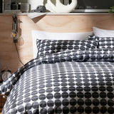 Habitat duvet set black and white spot single, imported from the UK