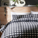 Habitat duvet set black and white spot single, imported from the UK