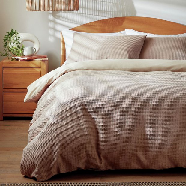 Habitat cotton waffle bedding set single, imported from the UK