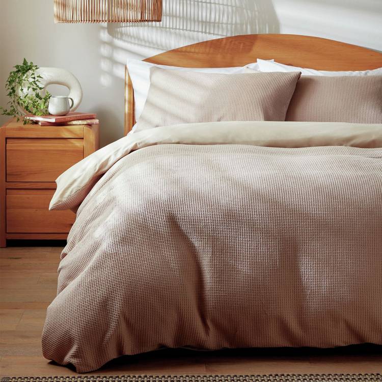 Habitat cotton waffle bedding set single, imported from the UK