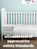 Silentnight Grey Star cot bed duvet set 120cm x 150cm (British brand)