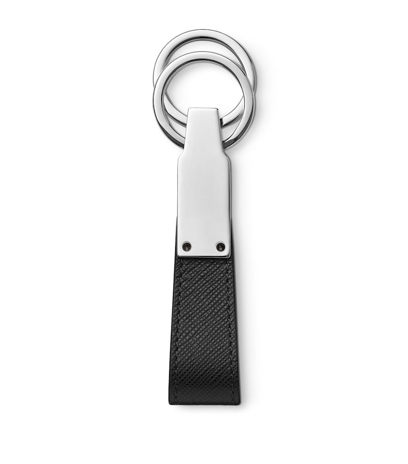 Montblanc Sartorial leather loop keyring, imported from the UK
