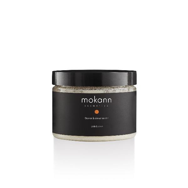 Mokann Orange and Cinnamon Bath Salt 600g, imported from the UK