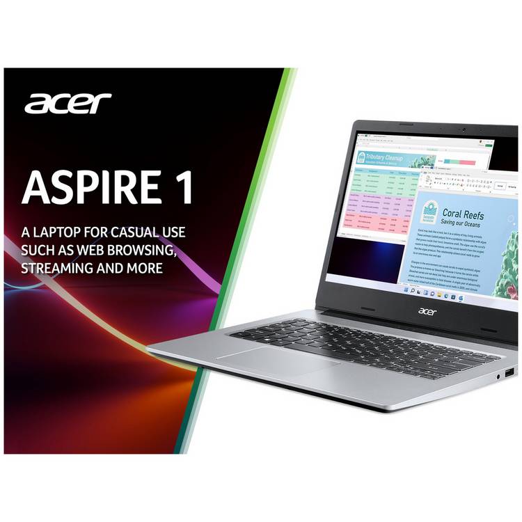 Acer Aspire 1 14in cloudbook (British brand)