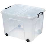 Argos Strata 75L Wheeled Storage Box with Lid Clear- Buy online at McGrocer