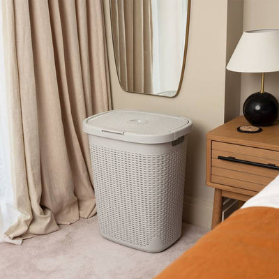 Argos Addis Rattan 50 Litre Laundry Basket - Grey- Buy online at McGrocer