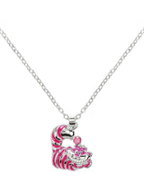 Next Peers Hardy Silver Tone Disney Cheshire Cat Pendant Necklace with Pink Stone- Buy online at McGrocer
