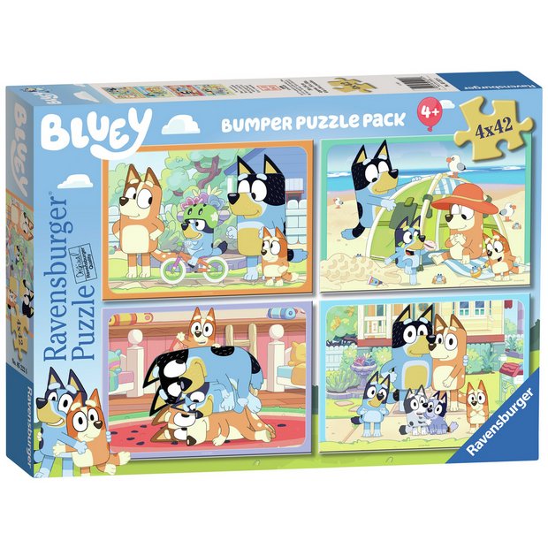 Bluey jigsaw puzzle 4-pack 42 pieces - British product