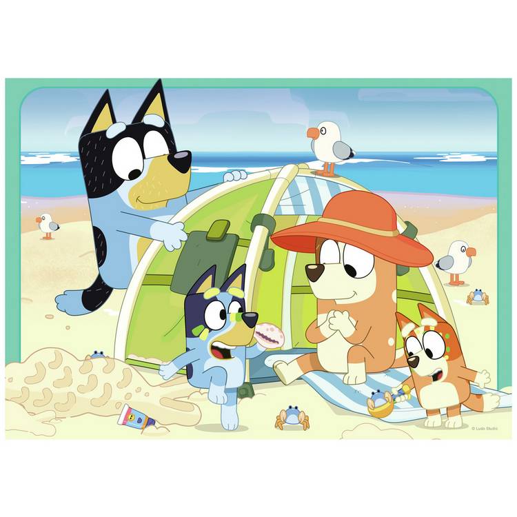 Bluey jigsaw puzzle 4-pack 42 pieces - British product