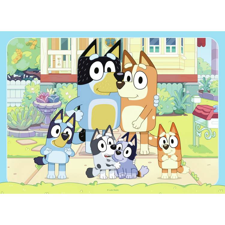 Bluey jigsaw puzzle 4-pack 42 pieces - British product