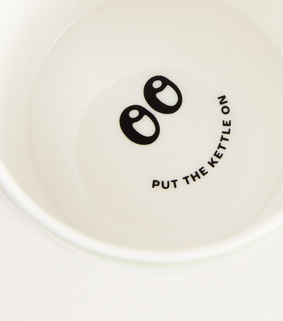 Harrods Green Ceramic Mug with Logo Design and Hidden Bottom Message, 9cm x 8.5cm- Buy online at McGrocer