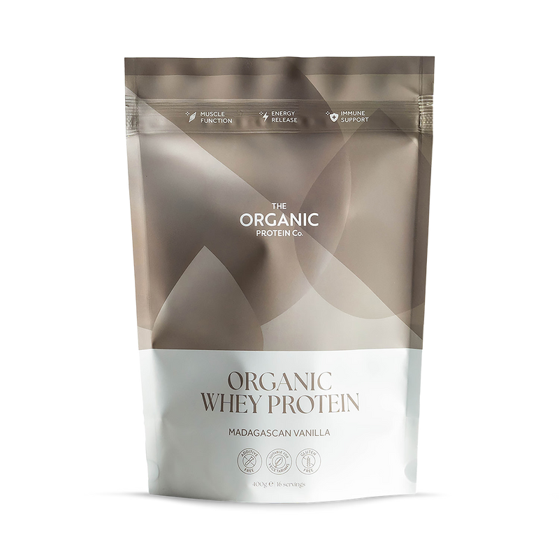 The Organic Protein Co. organic whey protein Madagascan vanilla 400g (British brand)