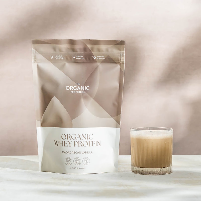 The Organic Protein Co. organic whey protein Madagascan vanilla 400g (British brand)